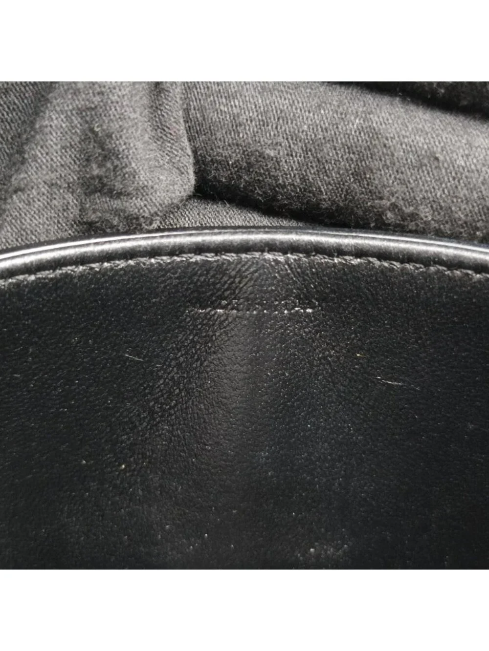 Celine Teen Triomphe Black Leather Shoulder Bag
